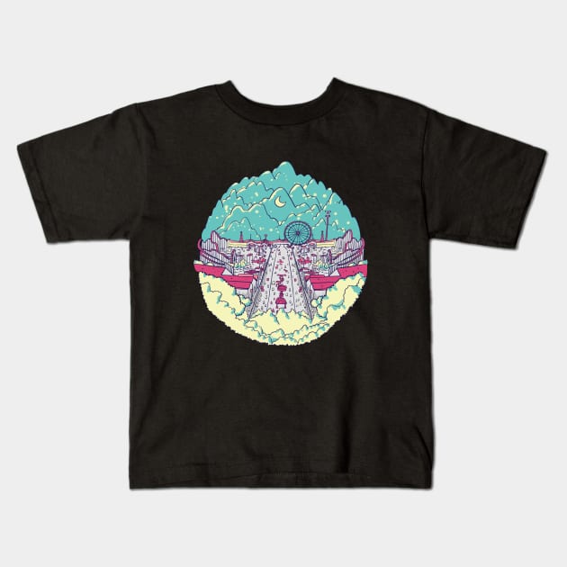 Folk Festival Kids T-Shirt by Noveldesigns